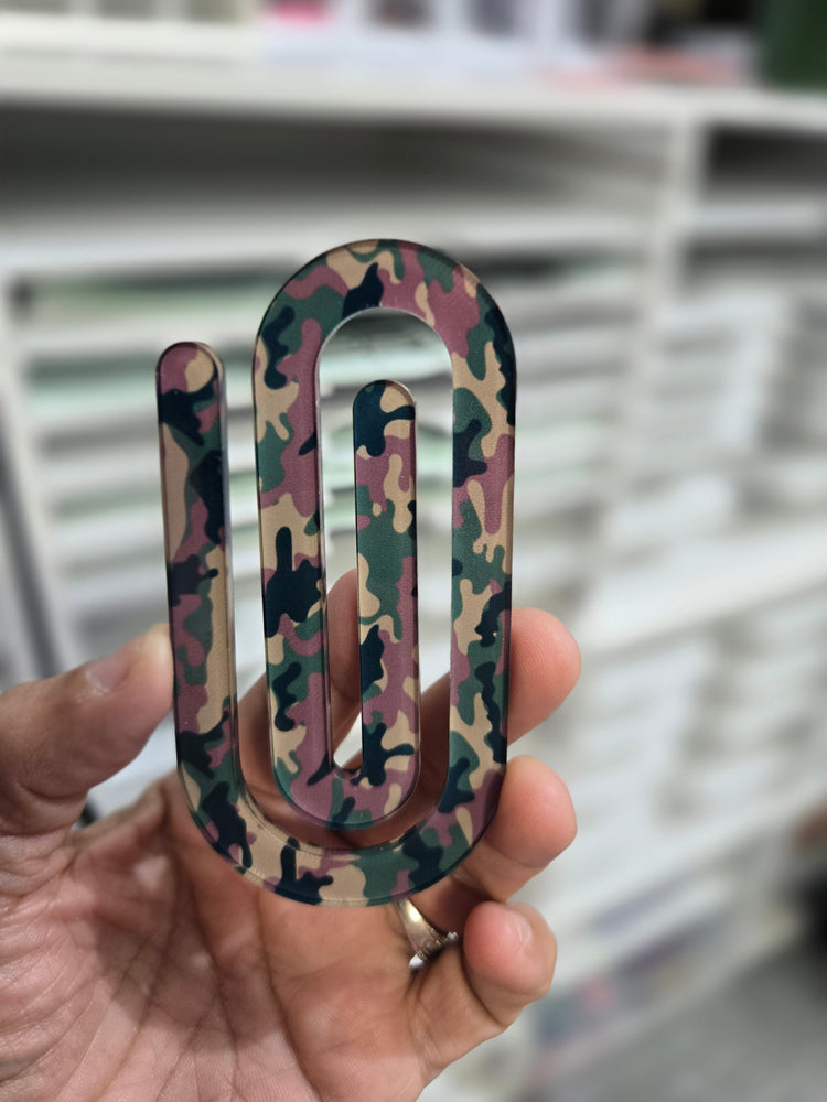 Jumbo Acrylic Sublimation Paperclip Cameo