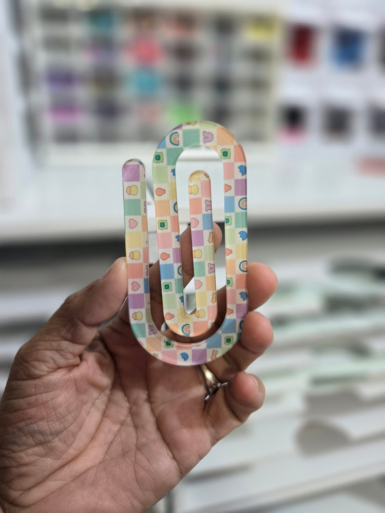 Jumbo Acrylic Sublimation Paperclip Lucky Charms
