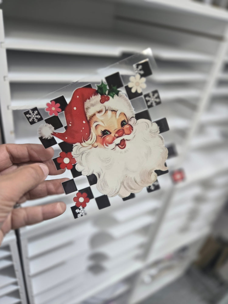 Checkered Santa Uvdtf Decal