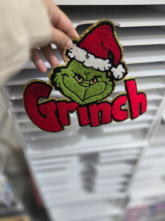 Grinch Chenille Patch