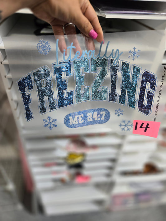 Literally Freezing ScreenPrint Transfer