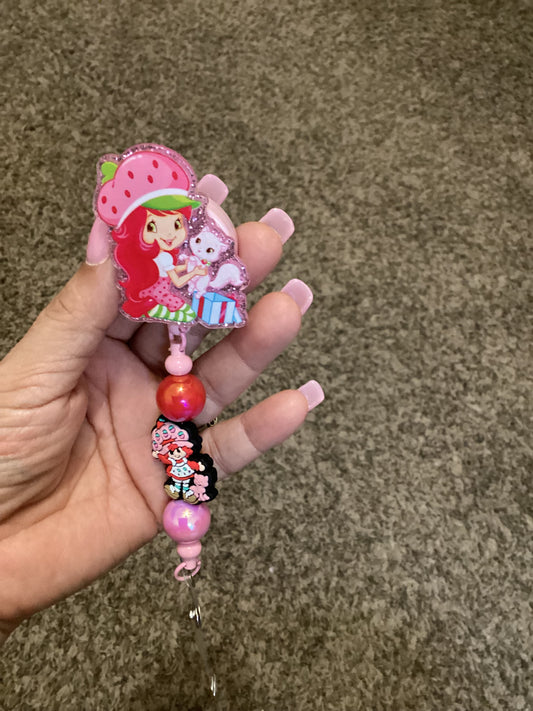 Badge Reel Strawberry Shortcake