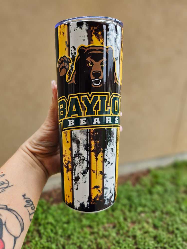 Bear 20oz Tumbler with lid and straw