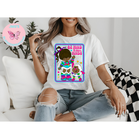 Be Kind to All Kinds African American DTF Transfer