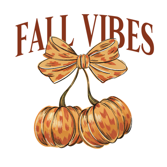 Fall Vibes Pumkins from bow (DTF Transfer