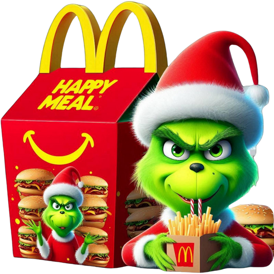 Grinch Happy Meal  (DTF Transfer)