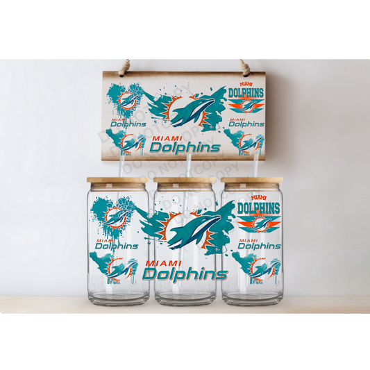 Dolphins UVDTF Wrap 16oz