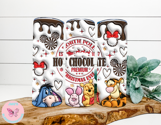 North Pole Hot Chocolate 20oz sublimation transfer