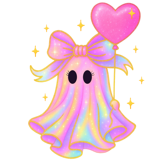 Pink Transparent Ghost (DTF Transfer)