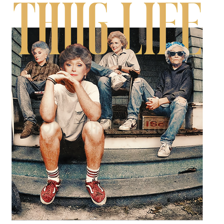 Thug Life Gold DTF