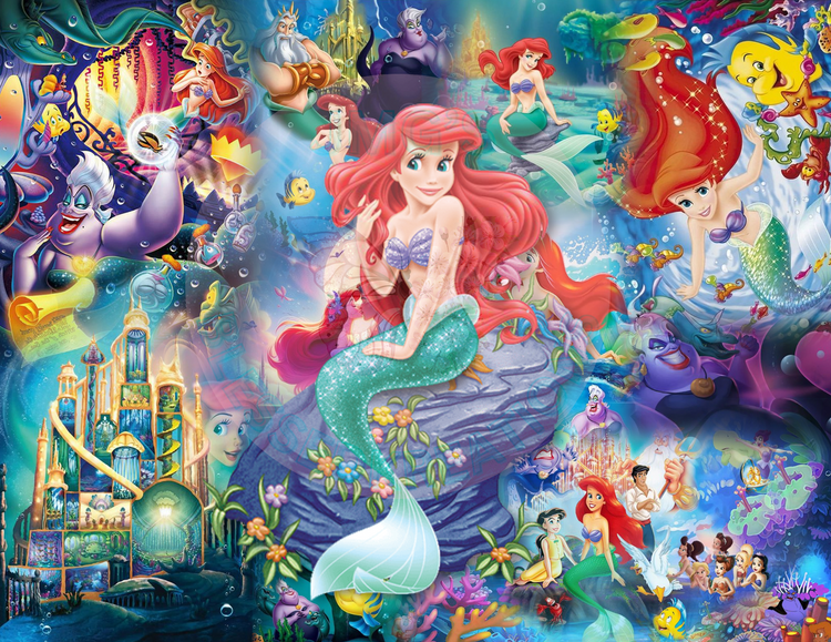 The Little Mermaid 0oz sublimation transfer