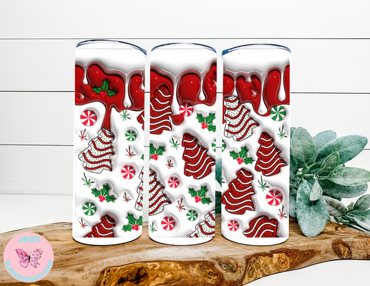 Christmas Cakes 20oz sublimation transfer