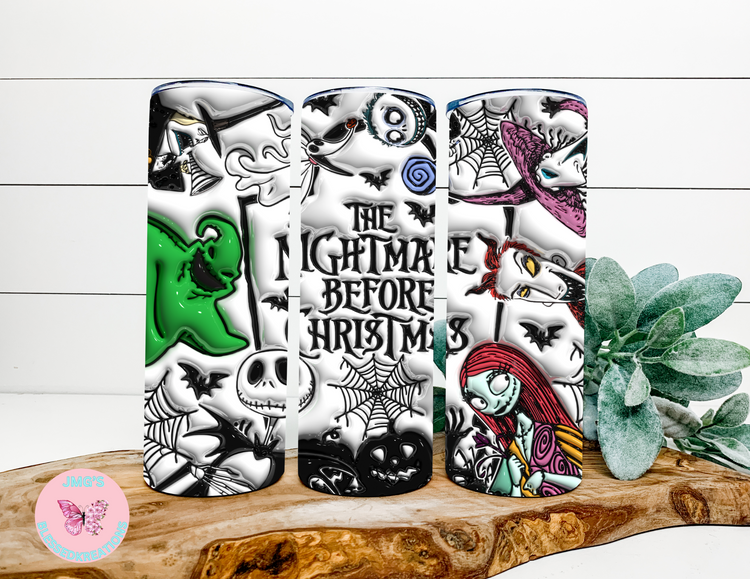 Nightmare before Christmas 20oz skinny tumbler