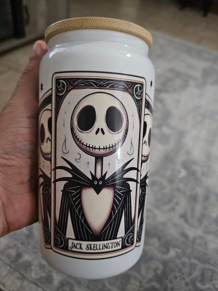 16oz white glass