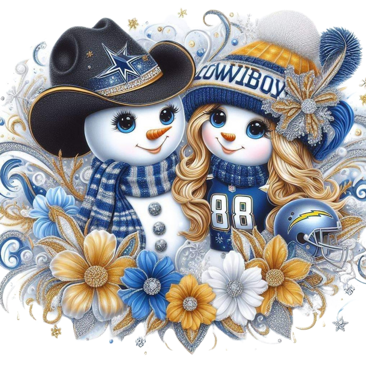 Cowboys Snowman DTF