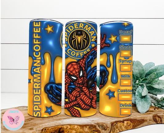 Spidey 20oz skinny tumbler